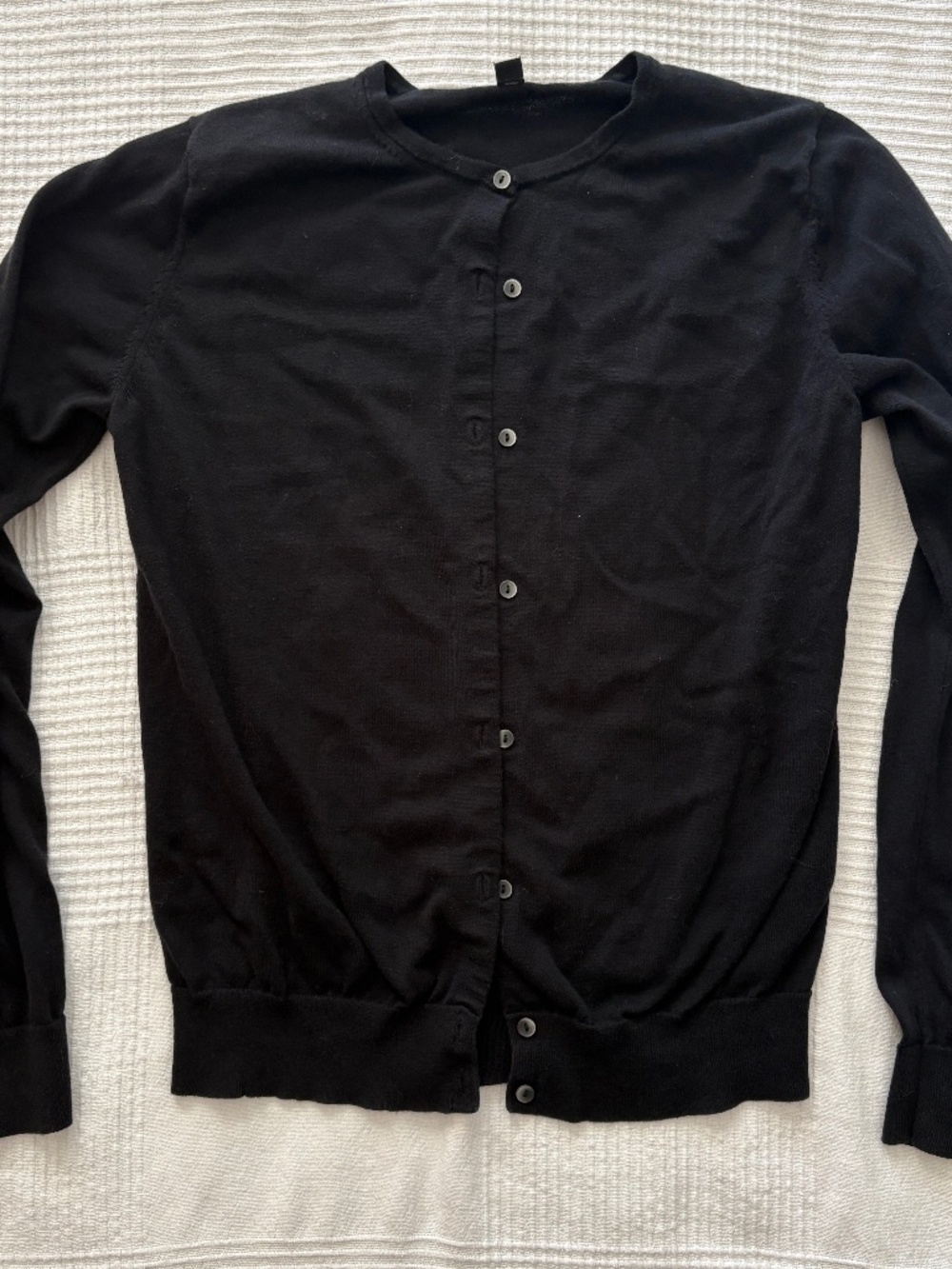 Uniqlo Black Cotton Cardigan - M